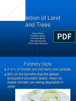 Presentation On Depletion of Land and Trees