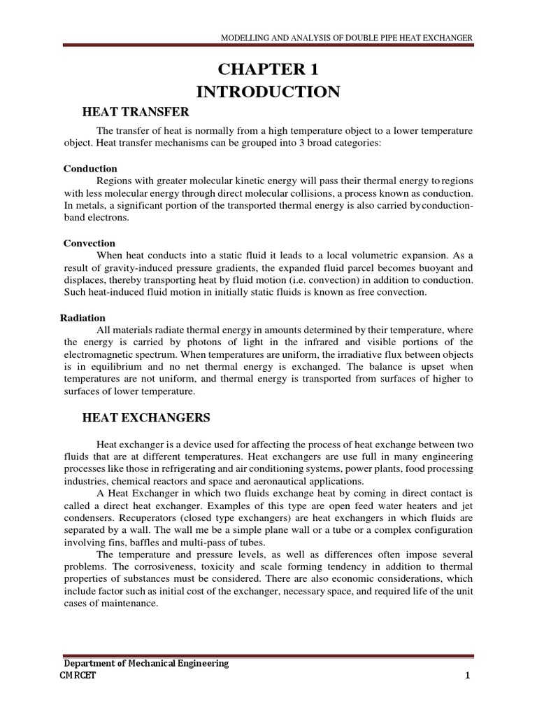 Double Pipe Heat Exchanger Guide | PDF | Heat Exchanger | Heat Transfer