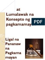 Ligal at Lumalawak Na Konsepto NG Pagkamamayan