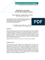 Mediation Analysis - Memon Et Al. 2018