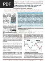 Power Quality Improvement, Harmonic Elimination and Load Balancing in Industrial Power System