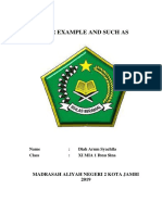 For Example and Such As: Madrasah Aliyah Negeri 2 Kota Jambi 2019