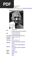 Mohandas Karamchand Gandhi: "Gandhi" Redirects Here. For Other Uses, See