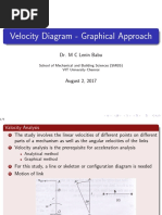 Velocity - Acceleration Diagram