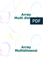 ARRAY Multidimensi
