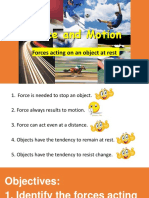 Force and Motion: Forces Acting On An Object at Rest