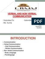 Verbal and non-verbal communication techniques