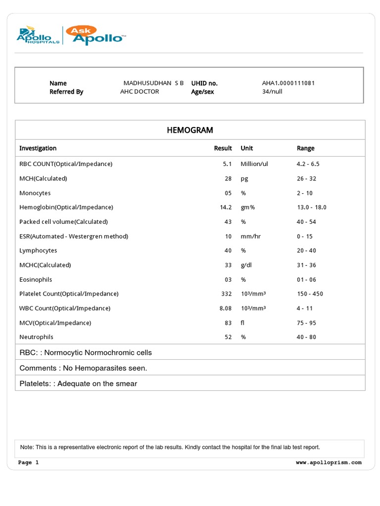 Comprehensive Lab and Imaging Report | PDF | Heart Valve | Blood Plasma
