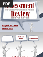 Assessment August 24 2019