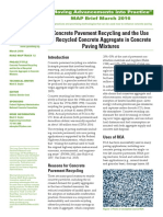 Concrete Pavement Recycling and The Use of Recycled Concrete Aggregate in Concrete Paving Mixtures