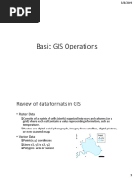 Basic GIS Operations: Review of Data Formats in GIS