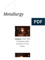 Metallurgy: Smelting