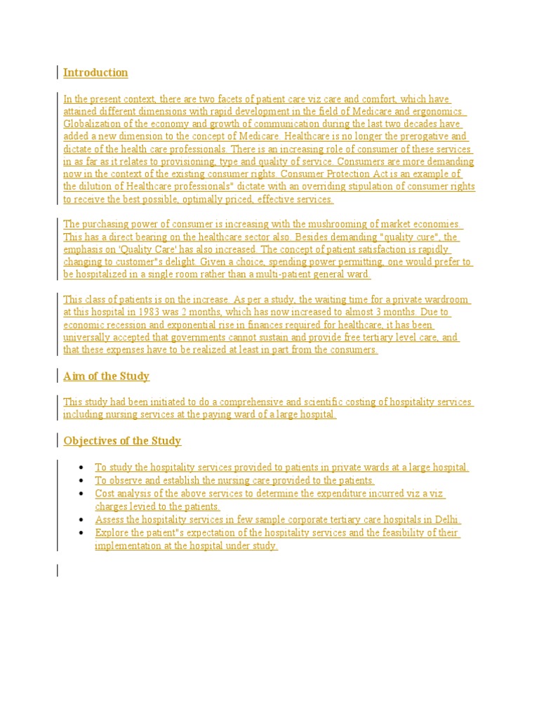 Introduction To Hospital and Hospitality Services | PDF | Pharmacy ...