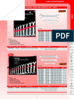 Standard Double Open End Wrench Set - Inch: Order No. Type Description Size