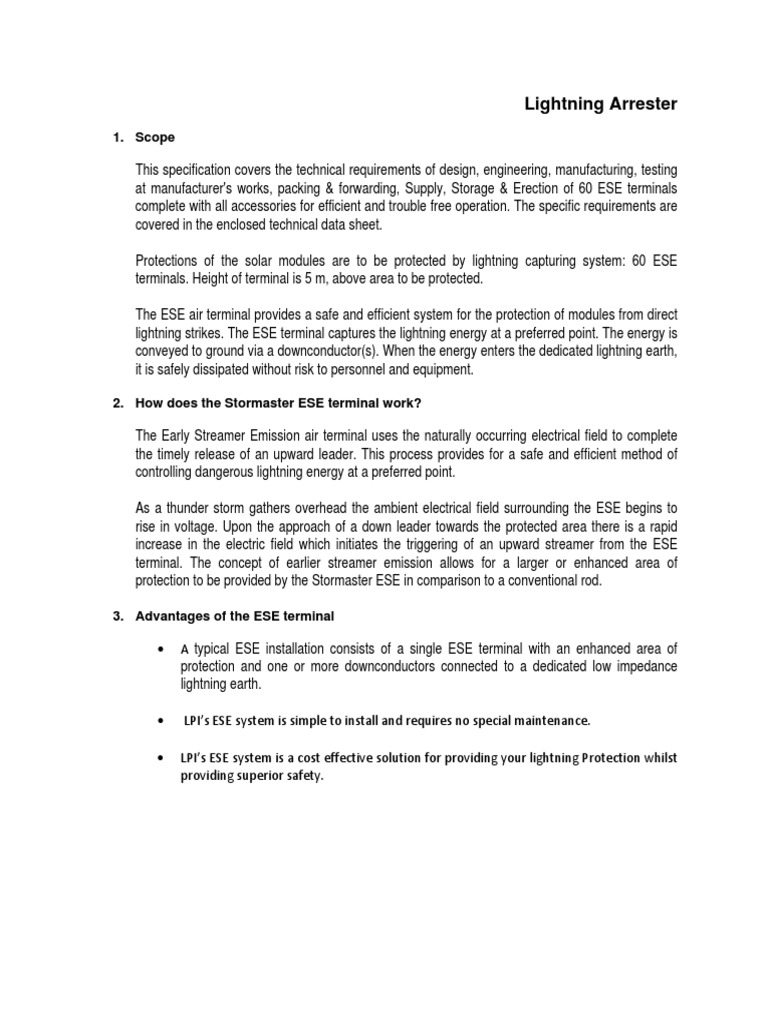 Lightning Arrester Latest | PDF | Lightning | Electricity