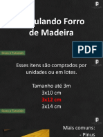 Calculo de Forro de Madeira