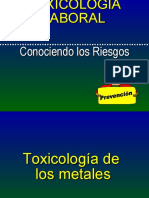 Toxicologia de Los Metales Pesados