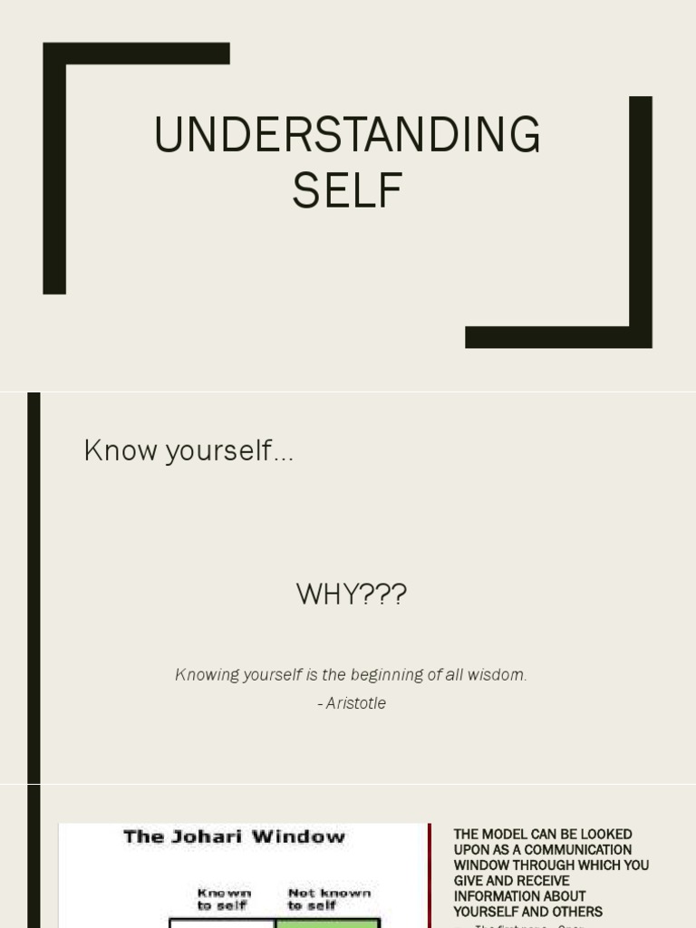 Understanding the Self: Key Concepts | PDF | Self Concept | Self