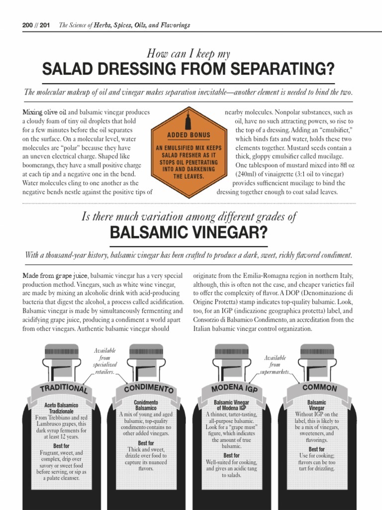 Salad Dressing From Separating? How Can I Keep My PDF Vinegar