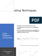 Forecasting Techniques