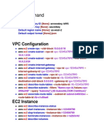 AWS Command: VPC Configuration