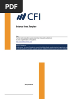 Balance Sheet Template