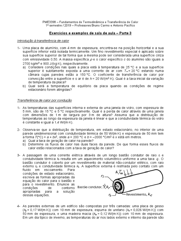Fluxo de Calor em Janelas e Materiais | PDF | Transferência de calor ...
