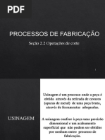 Parâmetros de usinagem