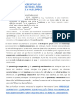 Diferencia Trabajo Cooperativo y Aprendizaje Cooperativo