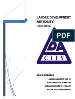 Lahore Development Authority: (Case Study)