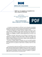 Real Decreto-Ley 122018, de 7 de Septiembre, de Seguridad de Las Redes y Sistemas de Información