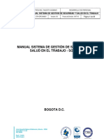 Manual Sistema de Gestión de Seguridad y Salud en El Trabajo (EJEMPLO)