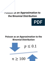 Poisson As An Approximation To The Binomial Distribution