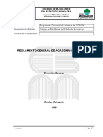 Reglamento General de Academias PDF
