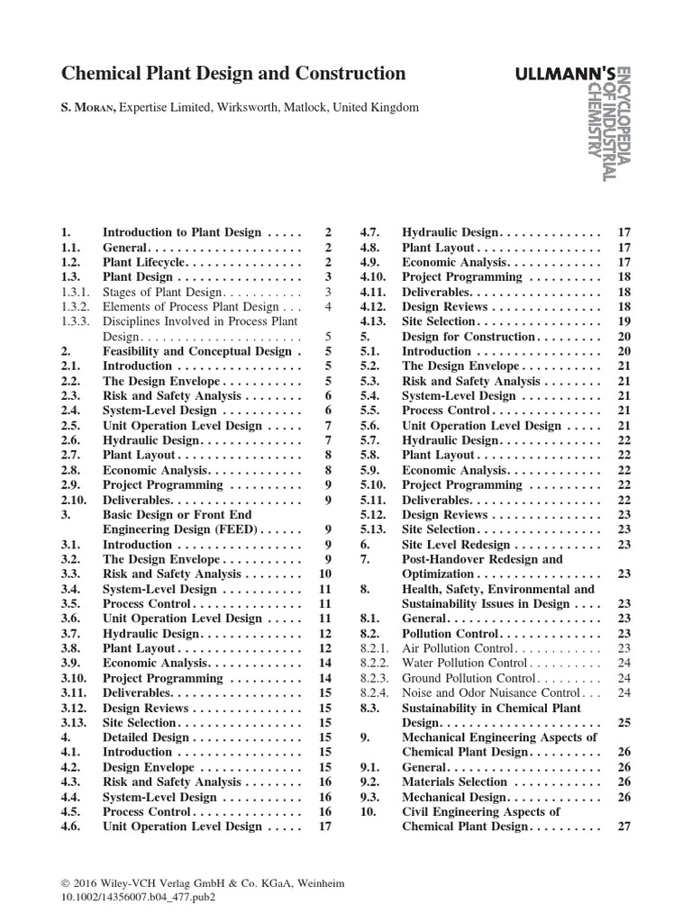 Chemical Plant Design Guide | PDF | Design | Engineering