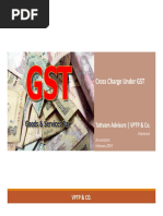 Cross Charge Under GST: Tattvam Advisors - VPTP & Co