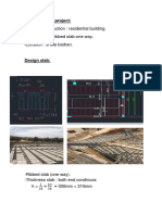 Type of Construction: Residential Building. - Type of Slab: Ribbed Slab-One Way. - Location: Shafa Badran.