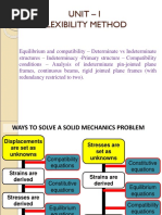 Unit - I Flexibility Method