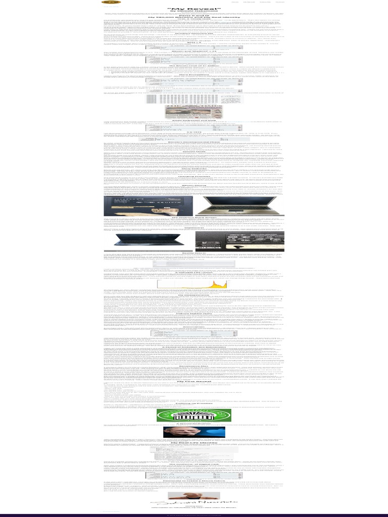 My Reveal Part II and III - Satoshi Nakamoto Renaissance Holdings PDF | PDF  | Bitcoin | Laptop