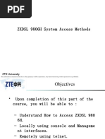 ZXDSL 9806H System Access Methods