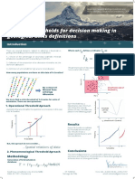 Selecting Thresholds For Decision Making in Geological