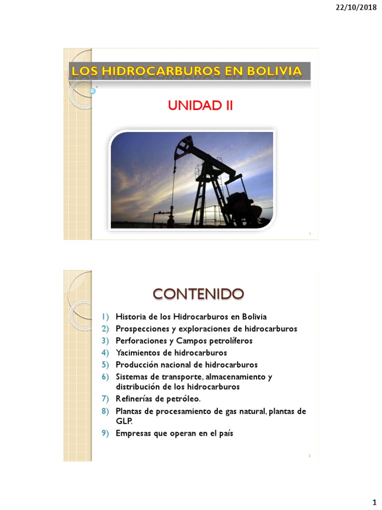 Historia y Exploración de Hidrocarburos en Bolivia | PDF | Petróleo ...