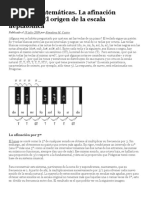 MUSICA Y MATEMATICAS