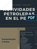 Actividades Petroleras