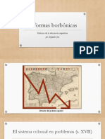 Reformas Borbónicas y educación en el Virreinato