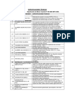 Especificaciones Técnicas Varios