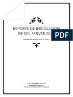 Reporte de SQL Server