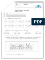 Avaliação de Matemática