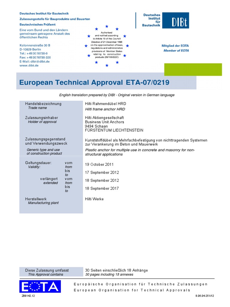 ETA Approval | PDF