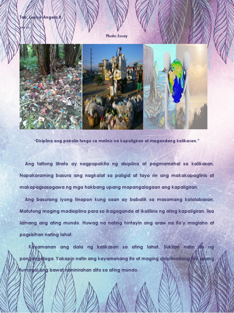 Photo Essay Tagalog Pdf